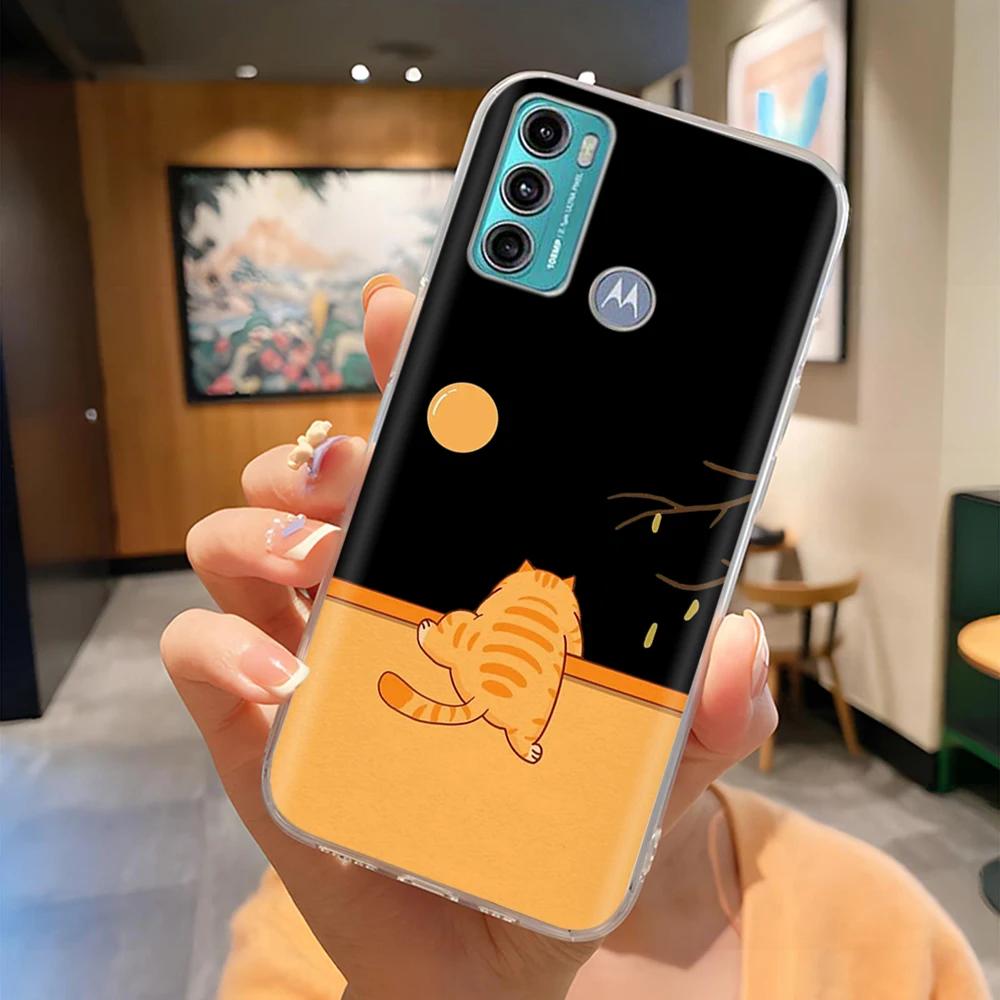 Для Motorola Moto G60 Чехол MotoG60 Милый Прозрачный ТПУ Мягкий Силиконовый Задний Чехол Для Motorola Moto G60 G60s Защитные Чехлы для Телефона