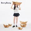 BARRY BANNY Детская футболка с коротким рукавом и вышивкой щенка, с круглым вырезом