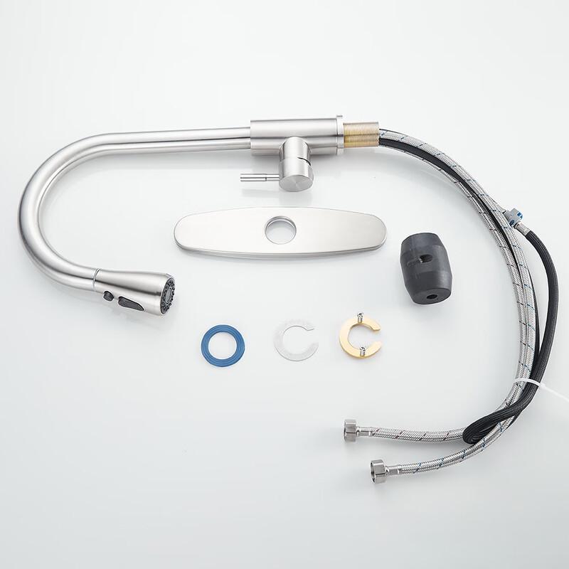 304 Stainless Steel Pull-out Kitchen Faucet