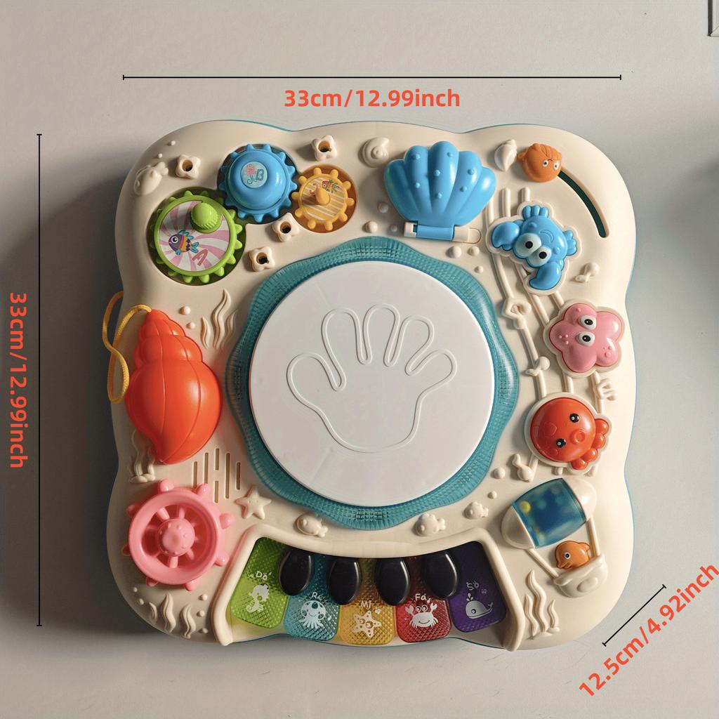 Child Table Activity Baby Musical Instrument Games, Education Music Activity Toy, Multi Functional Learning Table With Accessori