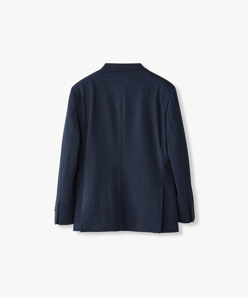 STCO Italy Marlane Two-Tone Wool Jacket Navy (Relaxed Fit)_Sjaud93Nsn