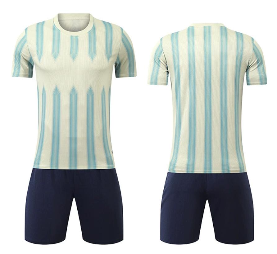 Custom OEM Soccer Jersey Set for Adults - High Quality Football Kits with Team Logo Printing, Multiple Sizes Available