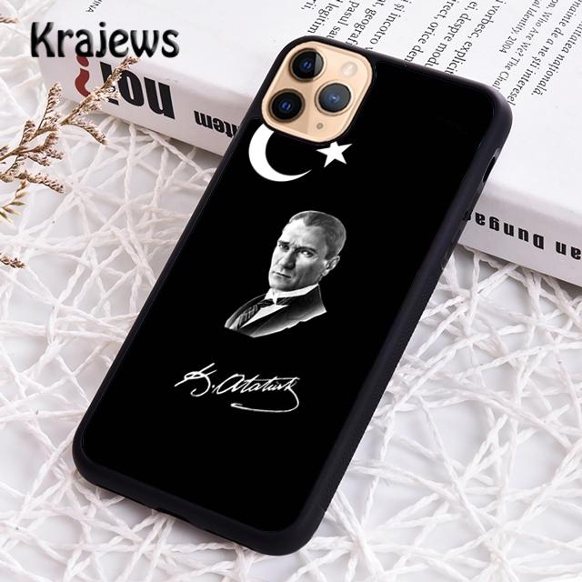Чехол для телефона Krajews Mustafa Kemal Ataturk Signature для iPhone 14 5 SE 6s 7 8 plus X XR XS 11 12 13 pro max Samsung S21 S22 ultra