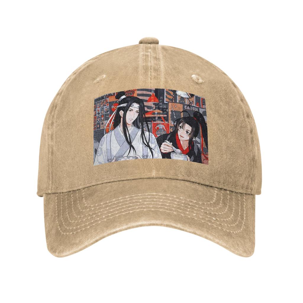 Неукротимый ВанСянь Кролик МоДаоЦзу Ши Бейсболки Snapback Стиранная Джинсовая Кепка Регулируемая Кепка Спортивная Бейсболка Ковбойская Кепка