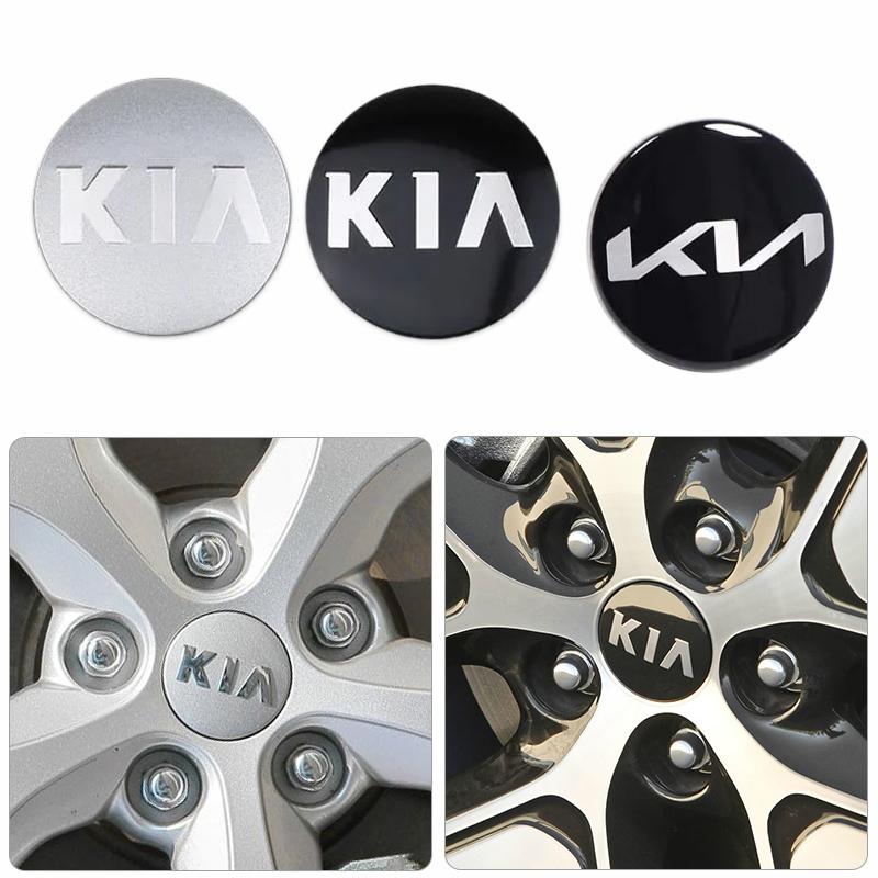BTQNM1 4Pcs 58mm Car Wheel Center Hub Caps Logo Cover Accessories For KIA K5 K9 Sorento Ceed Sportage Carnival Stinger Forte Niro Caden