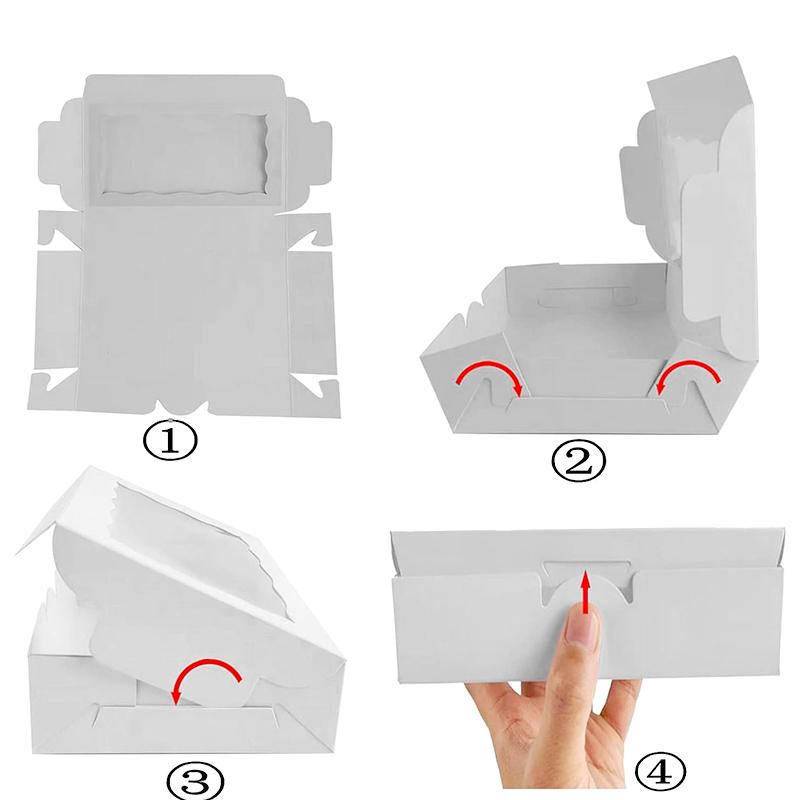 10 шт./уп. Картонная оберточная коробка Упаковка DIY Бумага для еды День матери Вечеринка по случаю дня рождения Подарочные коробки Коробки для упаковки конфет