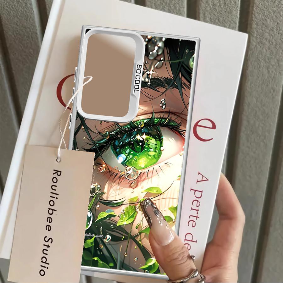 Чехол для телефона Samsung Galaxy S25 S24 FE S22 S21 S23 Note 20 Ultra S23 Ultra S20 Plus S25Edge Мультяшная Красивая Девочка