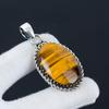 Tiger's Eye Gemstone Handmade 925 Sterling Silver Jewelry Pendant, Natural Tiger's Eye, Holiday Gift for Her Jewelry for Special Occasions