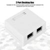 2 Port RJ45-8P8C Mount Box RJ45-8P8C Wall Connector Adapter Surface Mount Box  Desktop Extension