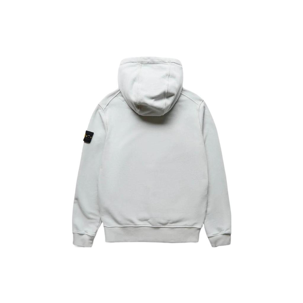 Stone Island Hooded Sweatshirt Pearl Grey Men Tops 771564120-V0061