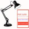 American LED Desk Lamp - Long Arm, Eye Protection, Foldable Metal Design for Study and Reading