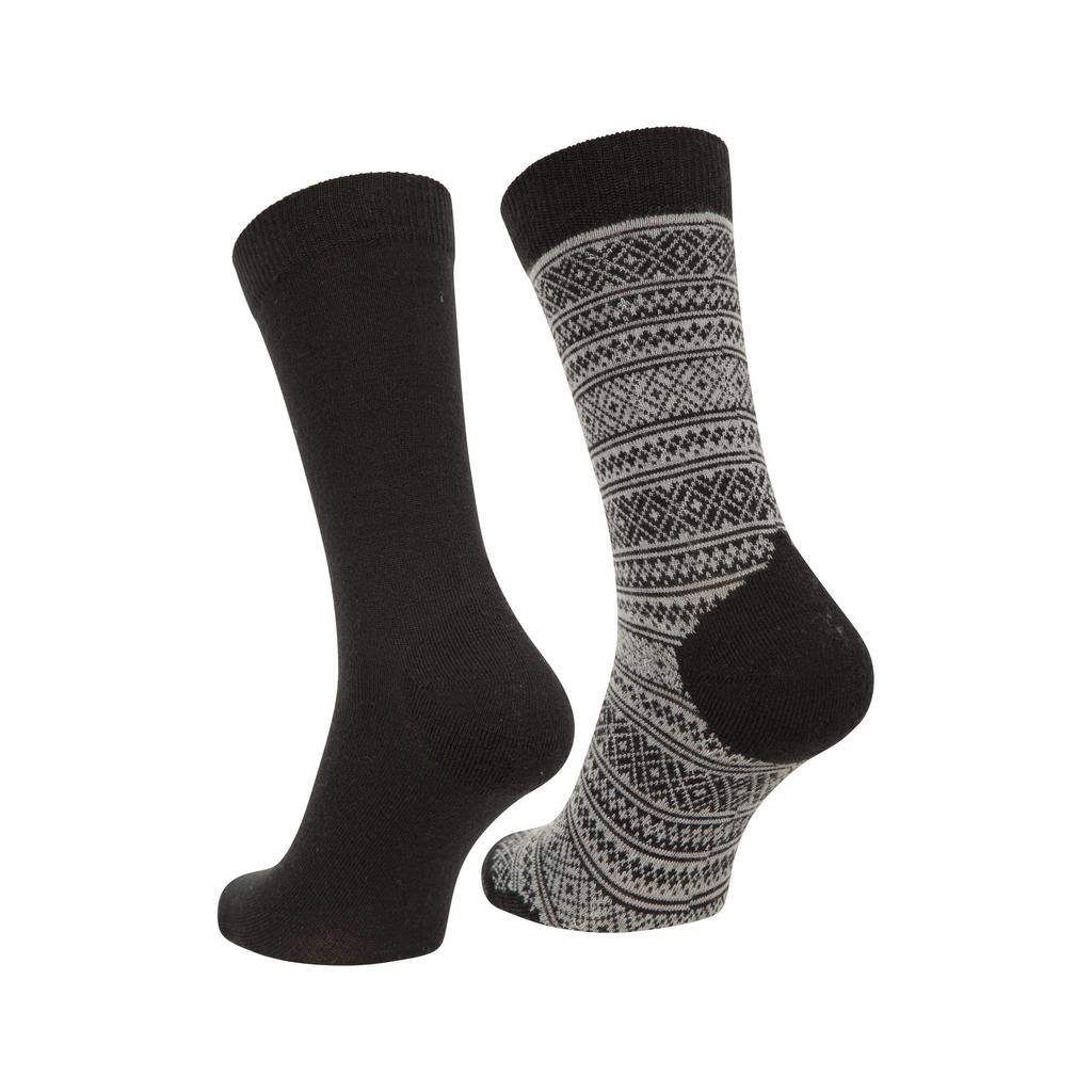 Женские носки из мериносовой шерсти с рисунком Mountain Warehouse (Пакет из 2)