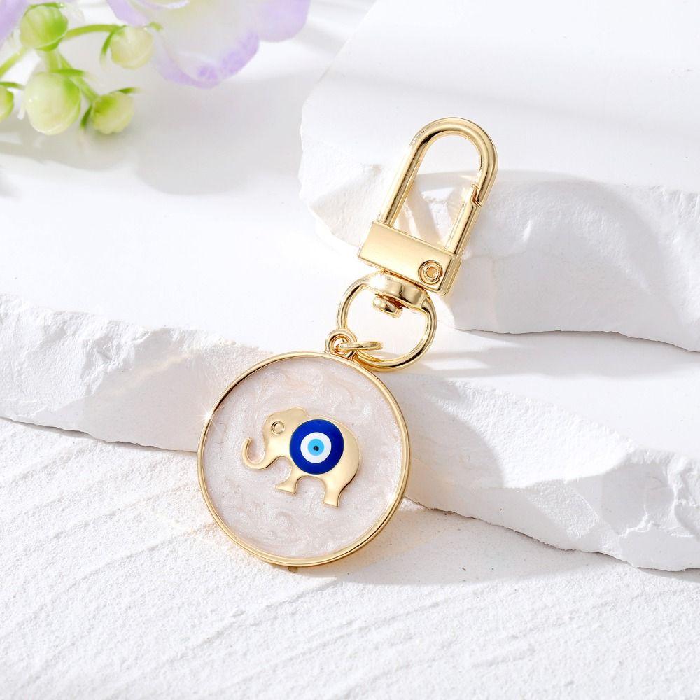 Resin Star Demon Eye Keychain Zinc Zinc Alloy Turkish Blue Eye Pendant Cute Father's Day Gifts