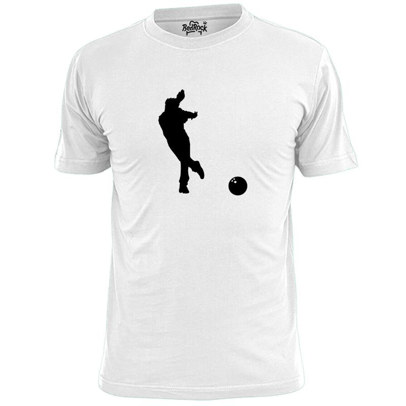 Unisexs 10 Pin Bowling Silhouette T Shirt Strike
