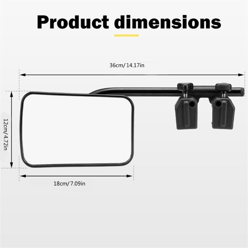 1 Pair Trailer Clip on Towing Mirror Extensions Wing Mirror for Car Motorhomes Side Mirror Extenders Rear View Mirror