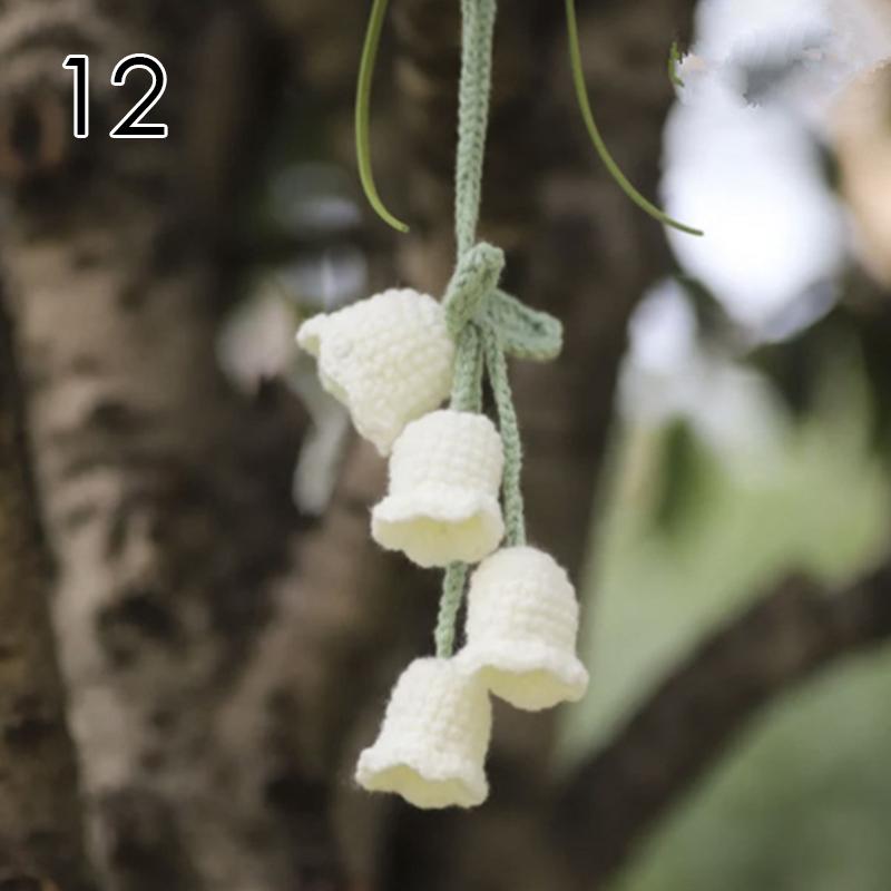 Автомобиль Ручная работа Крючком Подвеска Растение Подвесная корзина Шарм Украшение для зеркала заднего вида Аксессуары Декор Гаджеты Стайлинг интерьера