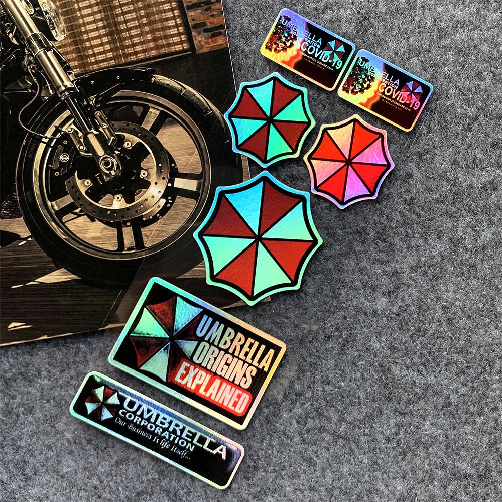 Наклейка на мотоцикл/машину Resident Evil Umbrella: Водонепроницаемая и прочная наклейка
