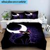 3PCS Lunar Cat Magic Night 3pcs Bedding,Including 3PCS Duvet Cover And 2pcs Pillowcases Perfect for Christmas,Ideal for Bedroom, Dormitory
