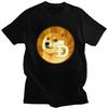 Футболки с коротким рукавом на заказ с символикой криптовалюты Dogecoin для мужчин. Модные футболки для любителей Bitcoin. Футболки из 100% хлопка. Идеальный подарок.