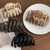 Fashion Geometry Simplicity Large Claw For Women Crab Hair Clips Matte Plastic Barrette Girl Headwear