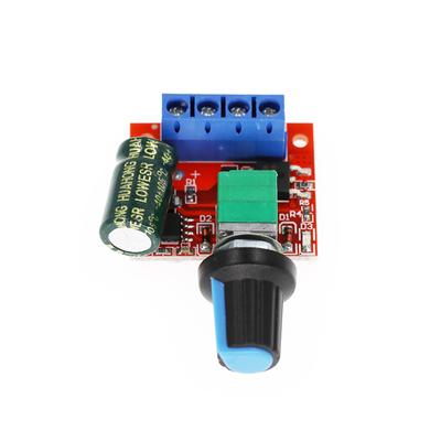 Модуль контроллера скорости двигателя PWM 5V-35V, регулируемый переключатель регулятора скорости 5A