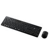 Elecom Wireless Full Keyboard Quiet Design Mouse Set Antibacterial Black TK-FDM116SKMBK