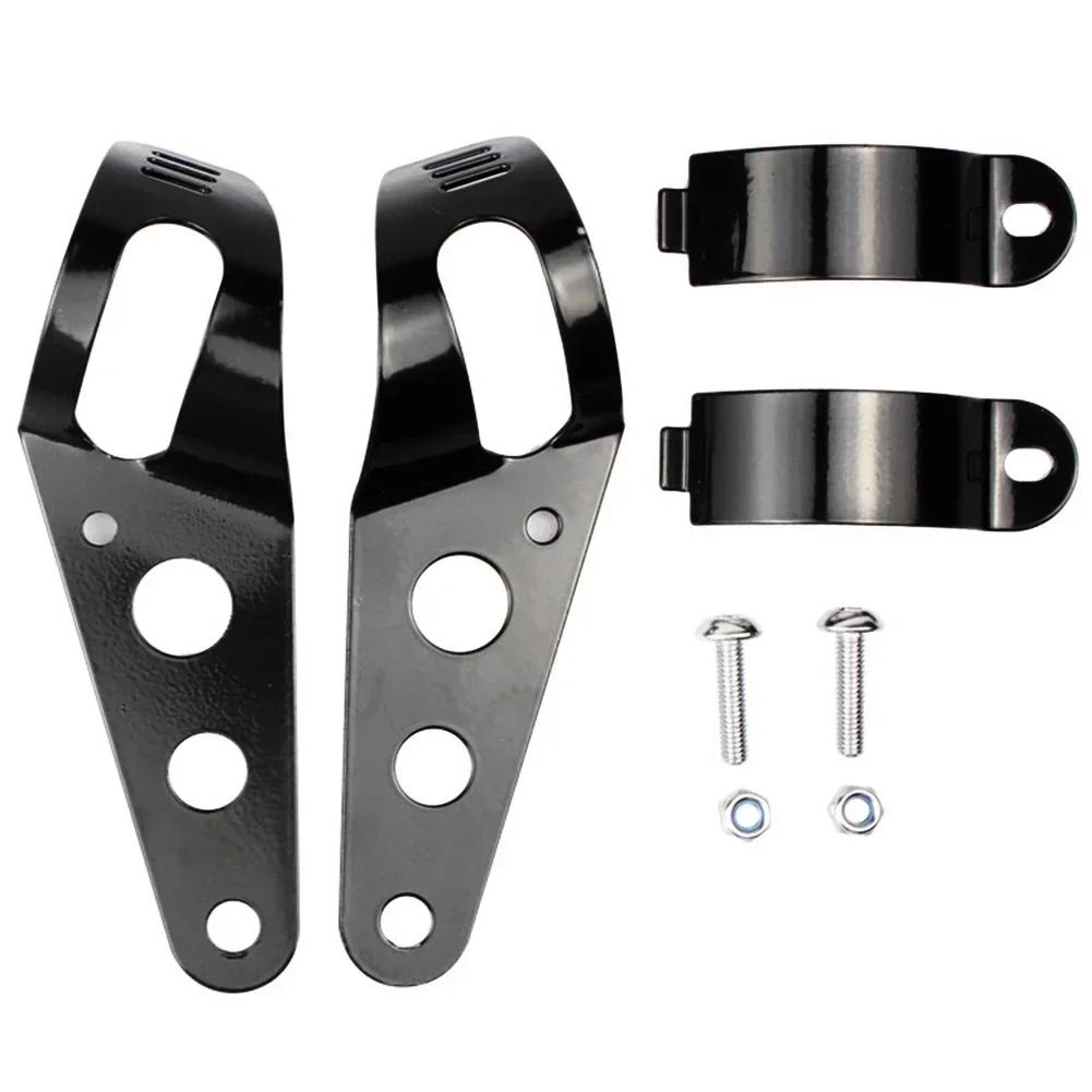 Универсальный кронштейн для крепления фары мотоцикла, вилка, держатель фары, зажим, регулируемое крепление вилки двигателя 27-36 мм 38-48 мм