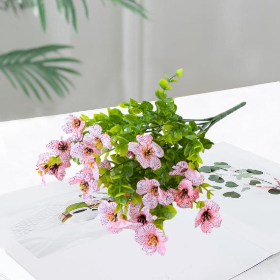 1 букет, садовый искусственный цветок, реалистичный вид, яркий цвет, простой в уходе, имитация фиолетового цветка, искусственное растение