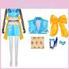 Косплей костюм Нами из One Piece. Яркое платье без рукавов для Хэллоуина. Для фанатов аниме.