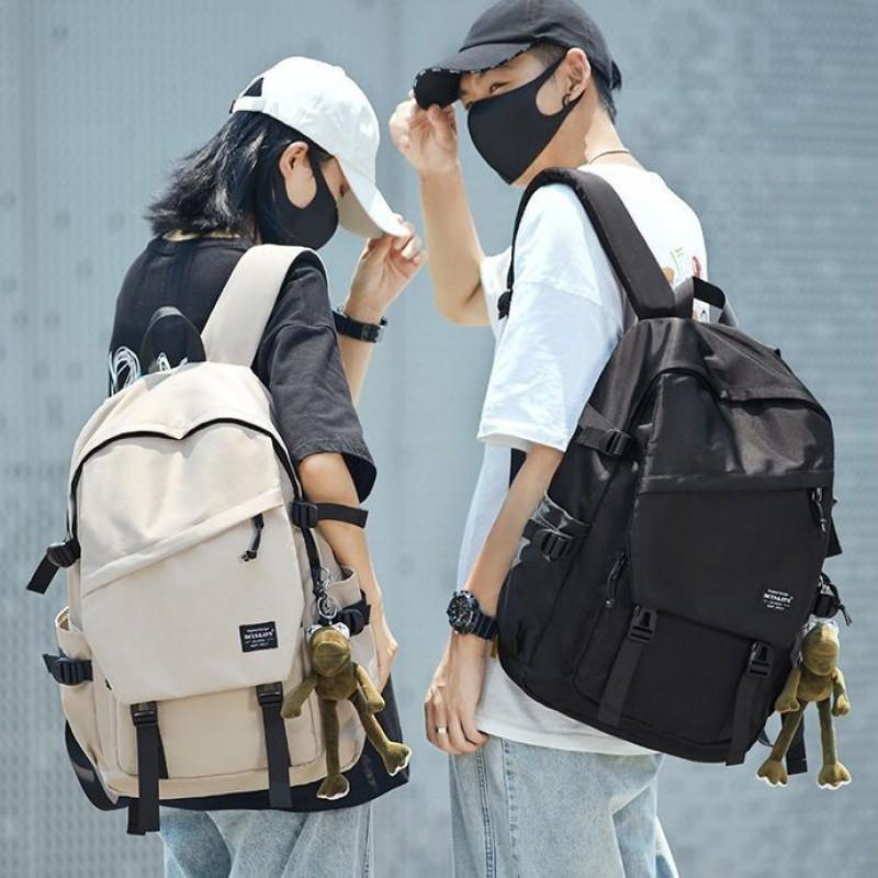 Unisex Large Capacity Laptop Backpack Teens College Students Travel School Daily Use Oxford Fabric