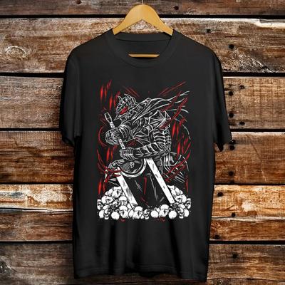 Футболка Berserk Strip Guts Берсерк Броня Размер S-5XL TT758 Унисекс Футболка