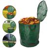 Reusable Yard Waste Bag with 4 Handles Heavy Duty Garden Lawn Leaf Bag Large Capacity Folding Camping Yard Recycling Bag