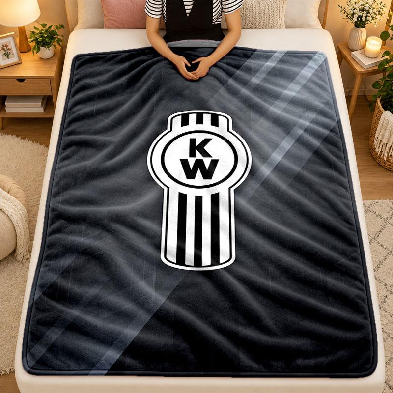 Flannel BlanketKenworth Warm Soft Throw Blanket for Indoor Sofa Bed Living Room Use