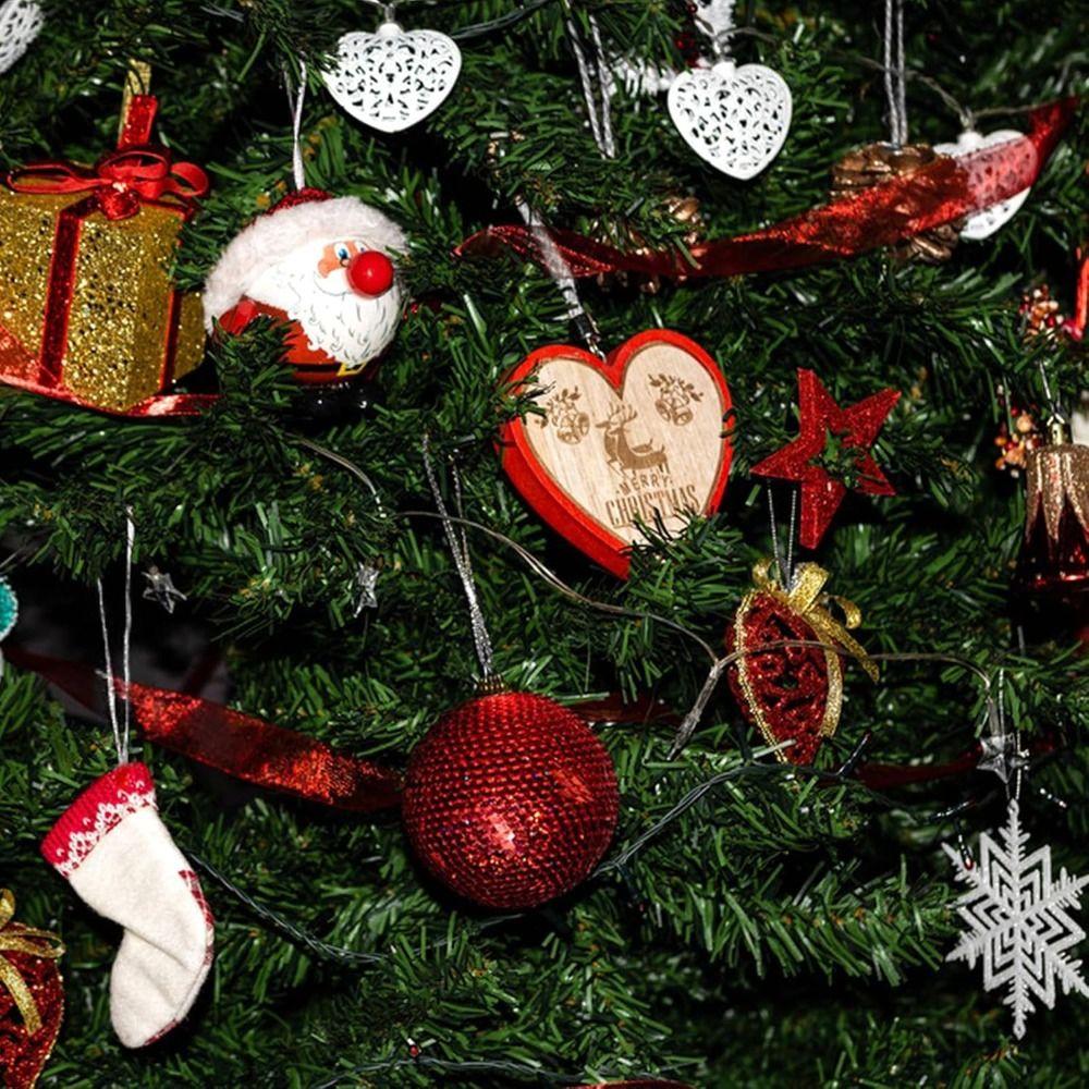 100pcs Flexible Ornament Hanger Strings Tangle-Free Snap Fastener Cord Ties Christmas