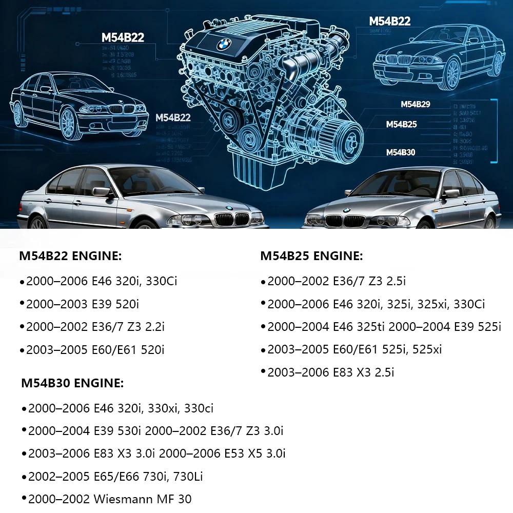 Выхлопная система 201 Нержавеющая сталь Выпускной коллектор для BMW E46 320i E60 525i