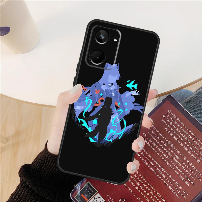 Чехол Sangonomiya Kokomi Genshin Impact Для Realme GT 7 Pro GT 6T 6 5 C55 C53 C51 C21Y C25S C61 C67 C75 10 11 12 13 14 Pro Plus