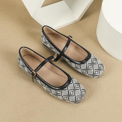 Весна Осень Женские Балетки Мягкие Элегантные Модные Брендовые Женские Туфли Мэри Джейн Черные Белые Желтые Большой Размер 43