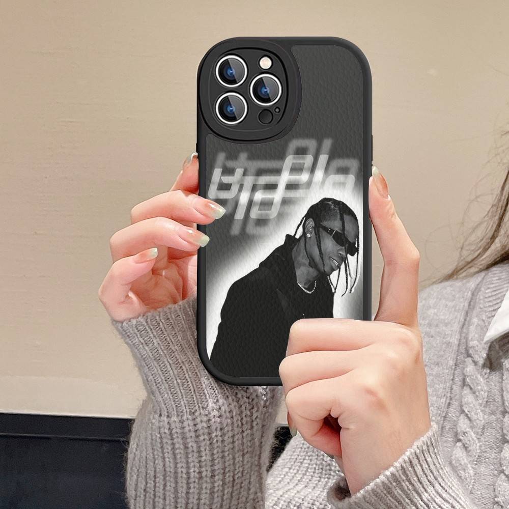 Роскошный кожаный чехол для телефона Travis Scott Cactus Jack для iPhone 16 15 14 13 11 12 Pro Max Mini Plus Задняя крышка