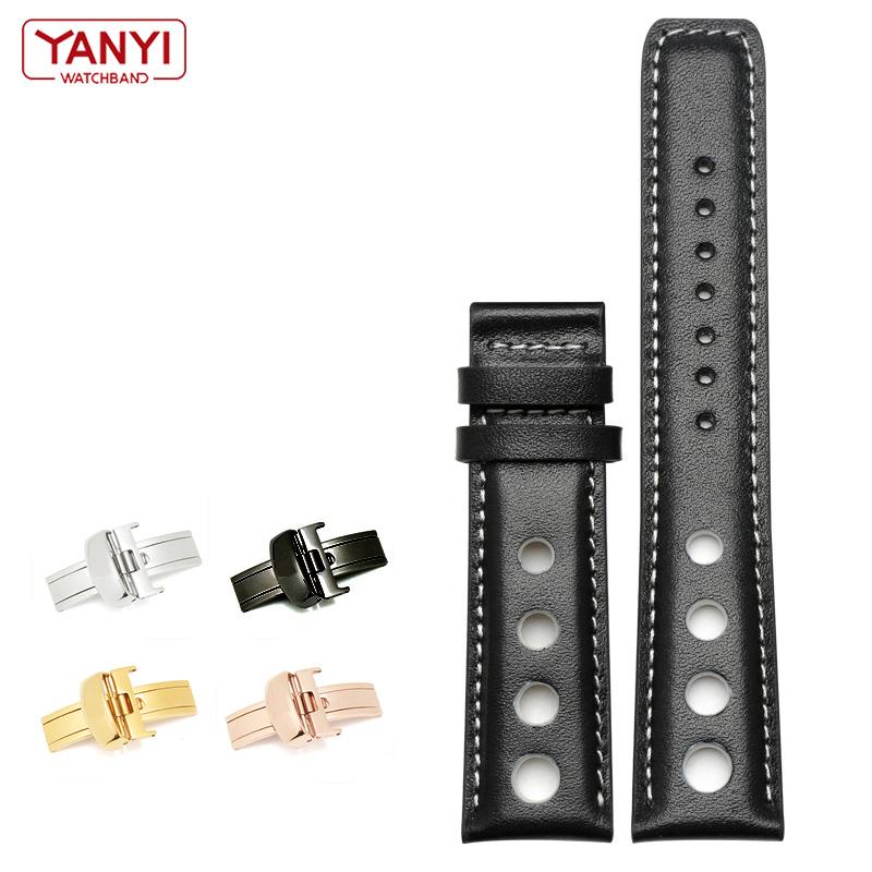 Genuine Leather Bracelet For Tissot Sports Racing Series PRS516 T91 1853 Top Layer Cowhide Watch Band 20mm for Chopin Watchband