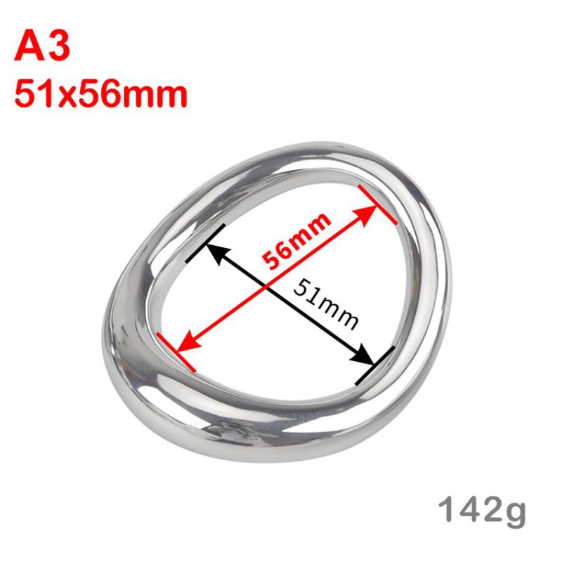 Изогнутое стопорное кольцо из нержавеющей стали Сверхпрочное БДСМ для пениса Металлическое растяжитель мошонки Мужские секс-игрушки для задержки эякуляции