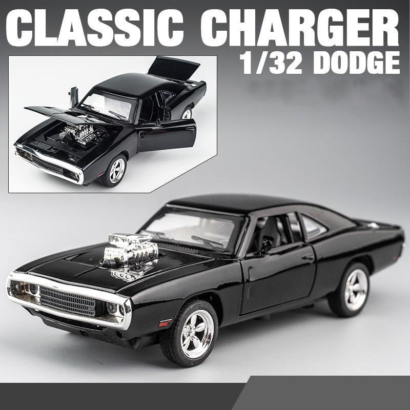 1/32 Моделирование Dodge Challenger 1970 Fast Alloy Classics Модель автомобиля Литые игрушечные машинки Furious Cars Украшения Игрушки Дети Мальчик