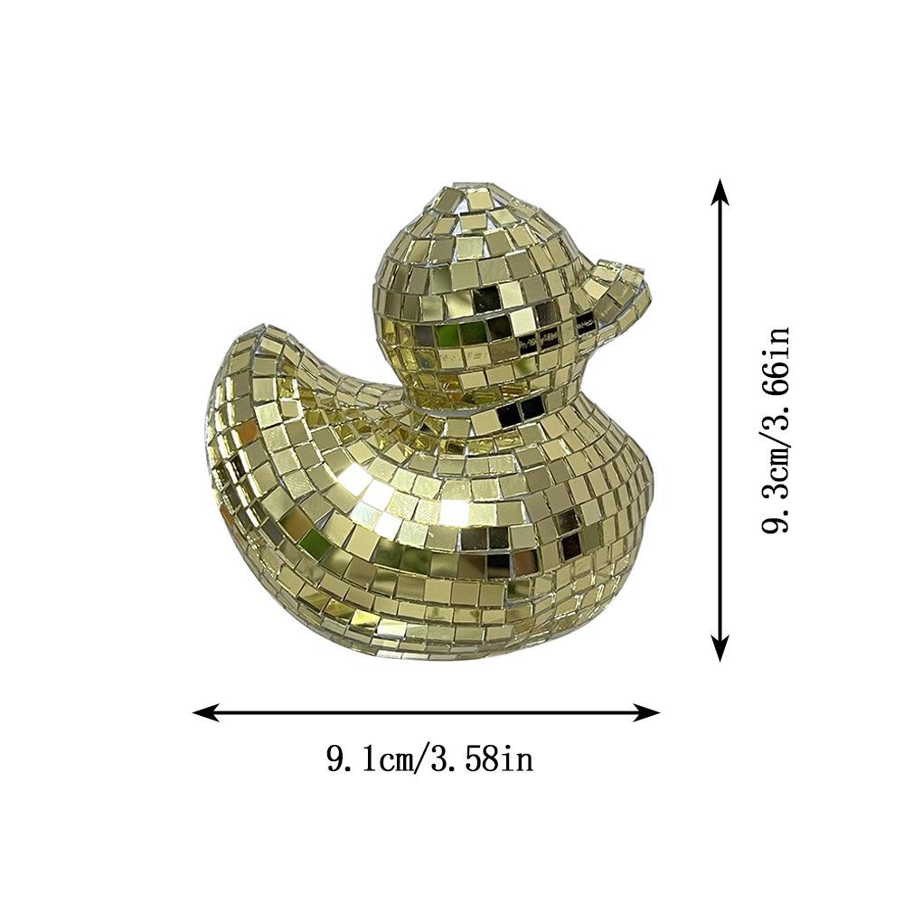 Креативное зеркальное украшение «Диско-утка» для домашнего декора