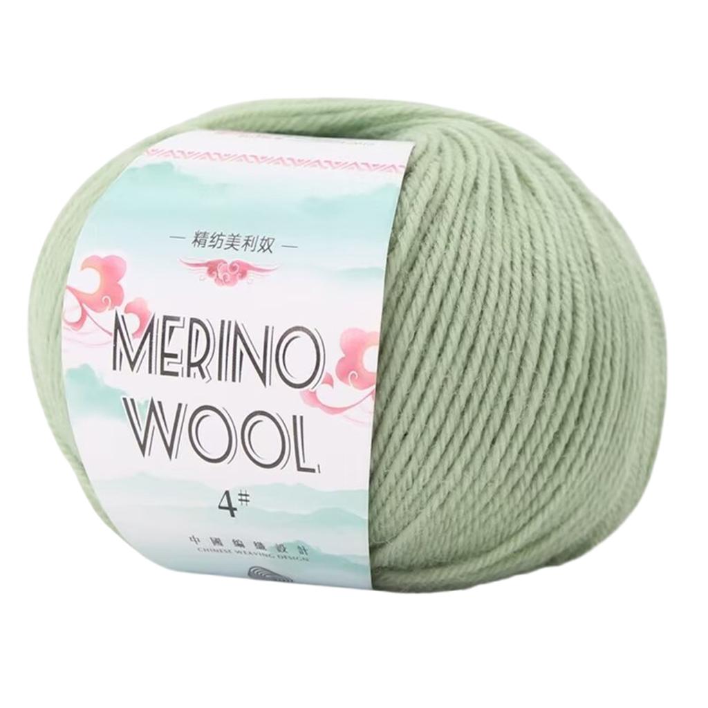 Пряжа из мериносовой шерсти 1,76 унции 134 ярда/моток Мягкая шерстяная пряжа Пряжа для ручного вязания Нить для вязания спицами Вязания крючком Ковров Свитера Шарфа