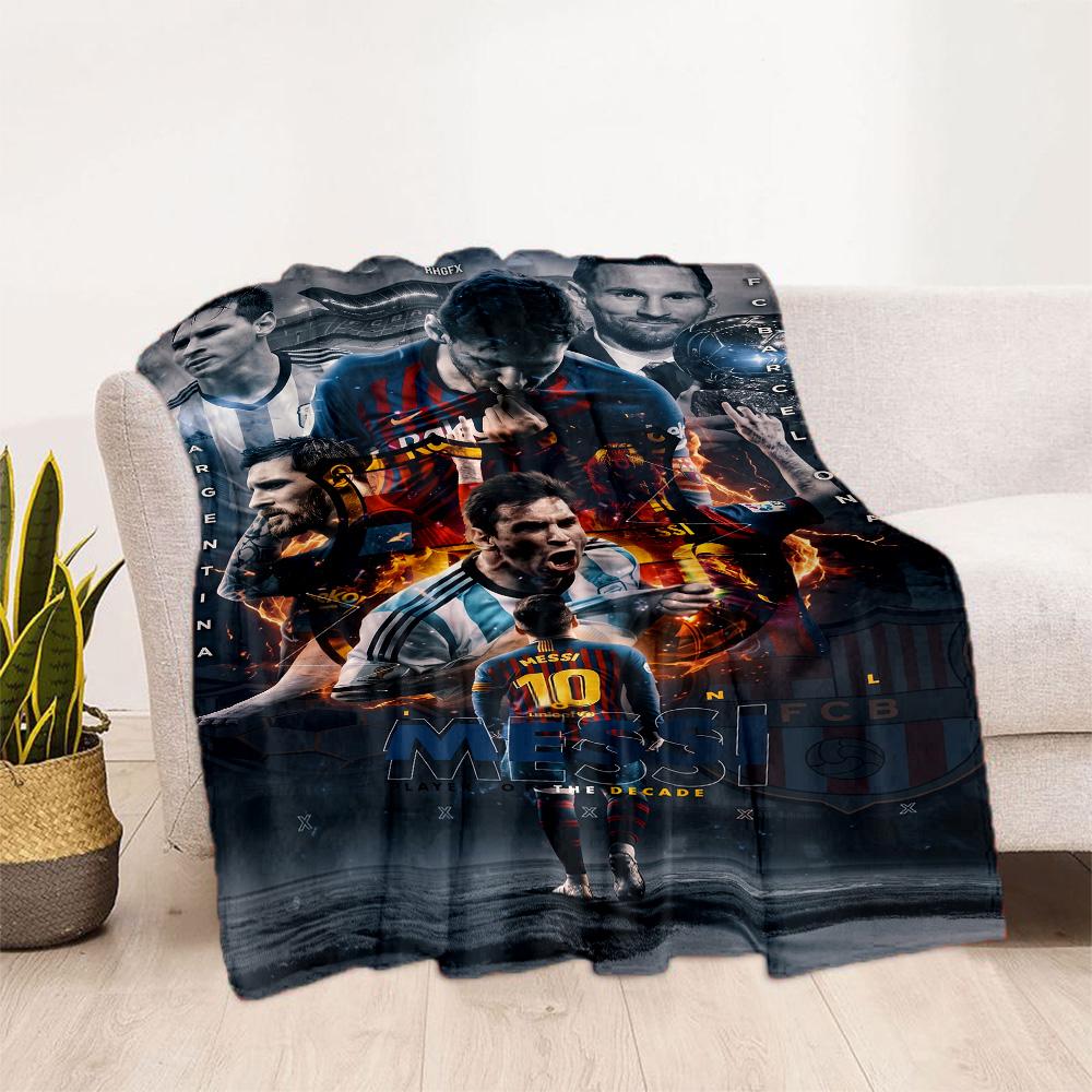 Messi 301 Blanket Comfortable Suitable for Bed Sofa Office Chair Four Seasons Universal Modern Birthday Christmas Gift Blanket