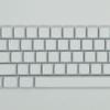 64Key Blank Keycaps, Thick PBT White Keycaps for Game Mechanical Keyboard Minimalistic White Keycap Set