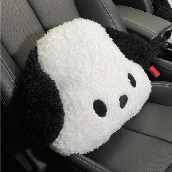 Подголовник автомобиля Подушка для шеи Подставка для талии Милая плюшевая собака Спинка в машине Поясничная поддержка