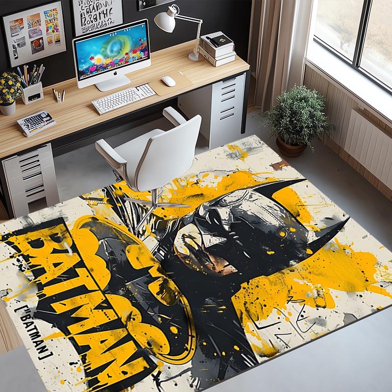 Superheroes Pattern Rug, Indoor/Outdoor Mat, for Picnic, Gameroom, Bedroom, Office, Living Room, Home Decor Carpet, Birthday Gift