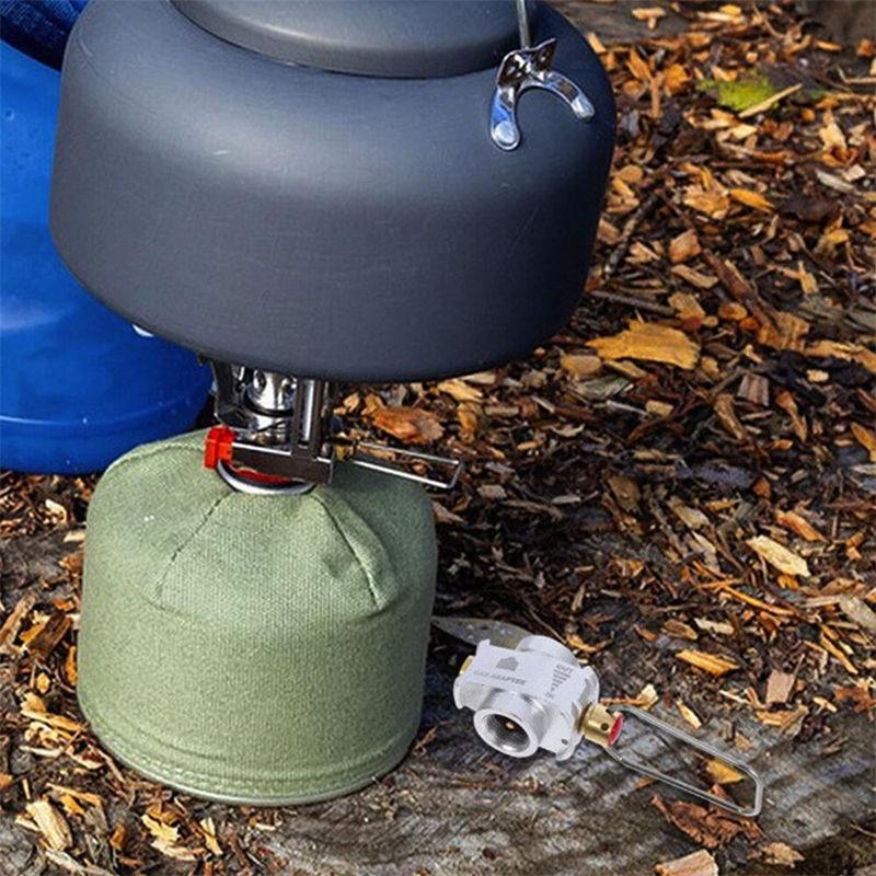 Gas Canister Refill Adapter Flip Fuel Transfer Device Valve Shifter Outdoor Camping Accessories GZW