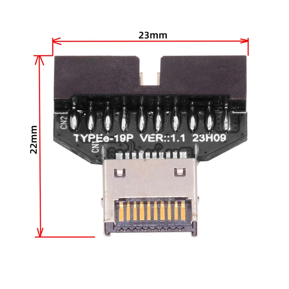 Xiwai USB Type E IDC разъем передней панели разъем для USB 20-контактный разъем адаптер расширения настольная материнская плата 3.2/3.1 3.0