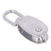 6Pcs Pulley Block Stainless Steel M20 75kg Bearing Swivel Pulley Wheel with M7 Spring Hook